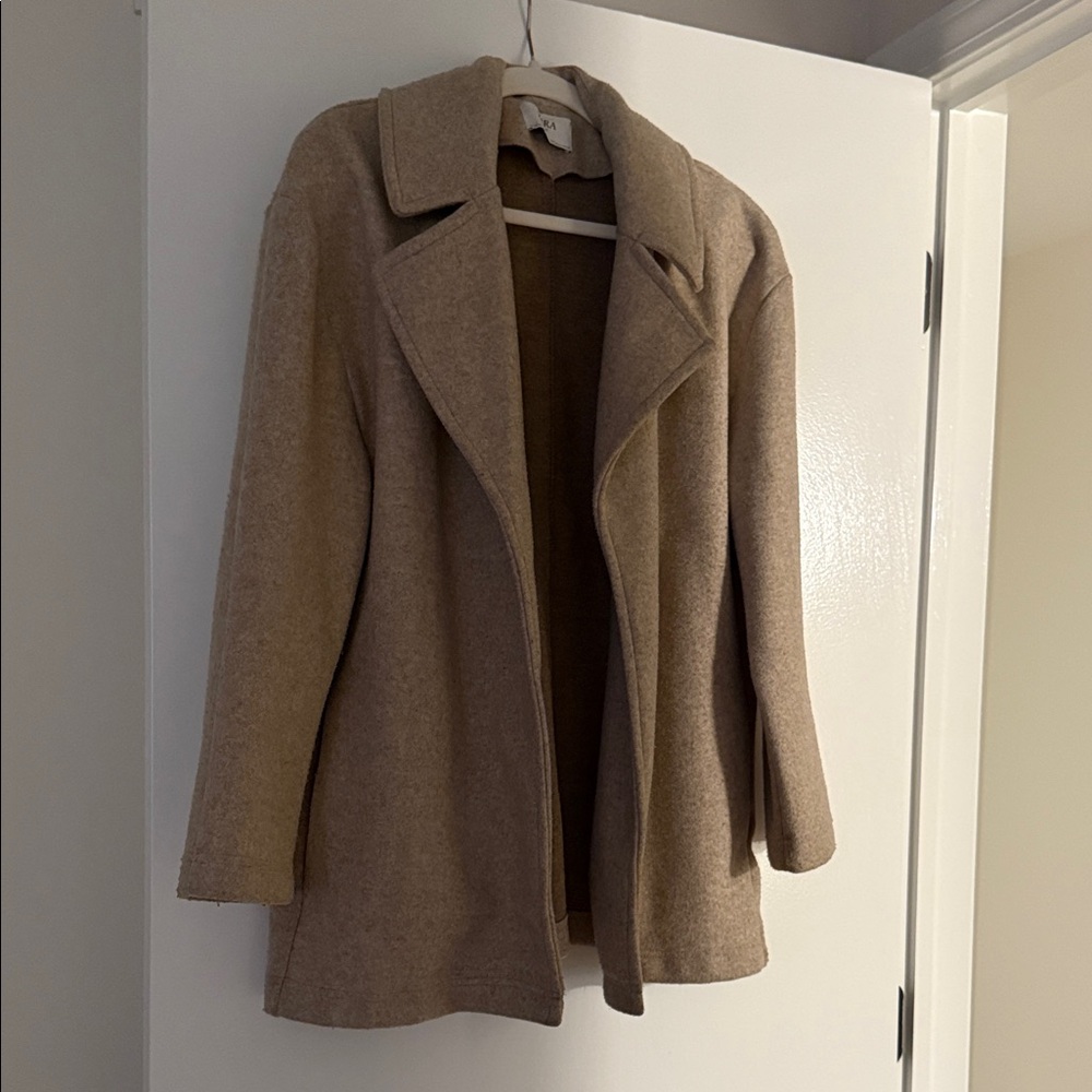 Zara Classic Tan Pea Coat